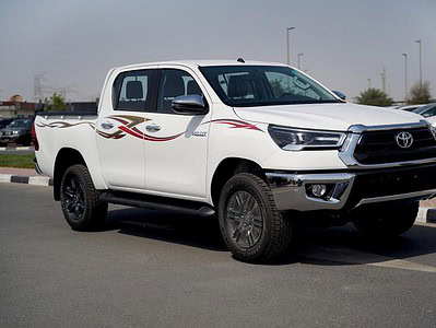 2025 Toyota Hilux GLX 2.7L Double Cab Utility 4WD MT White Red Pick Up
