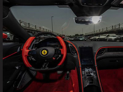 2024 Ferrari 296 GTB 3.0L twin-turbo V6 Mid-Engine Hybrid Red Sports Coupe