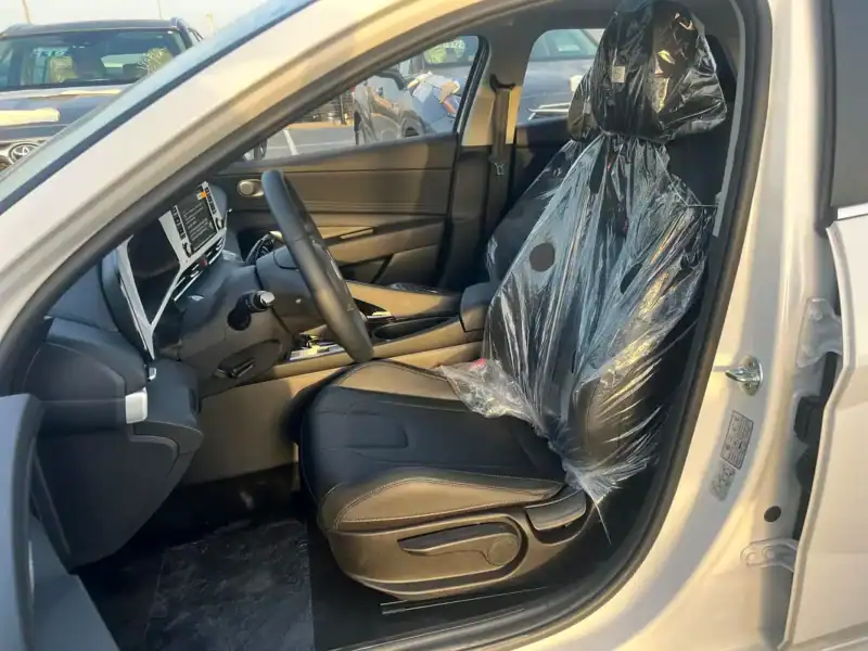 2025 Hyundai Elantra GLX Elite 1.5L 4 Cylinder Engine White Black Sedan