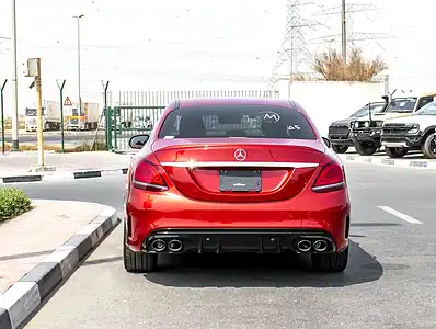 2021 Mercedes-Benz C-Class C43 AMG 6 Cylinder Engine Red Black Sedan