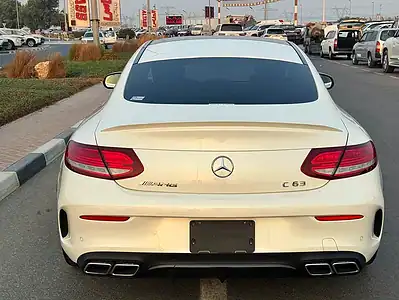 2017 Mercedes-Benz C-Class C63 AMG 8 Cylinders Engine White Black Coupe