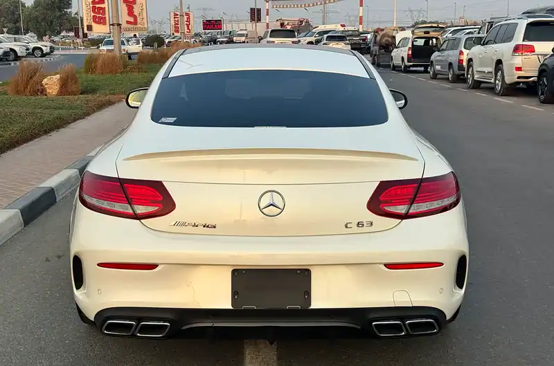 2017 Mercedes-Benz C-Class C63 AMG 8 Cylinders Engine White Black Coupe