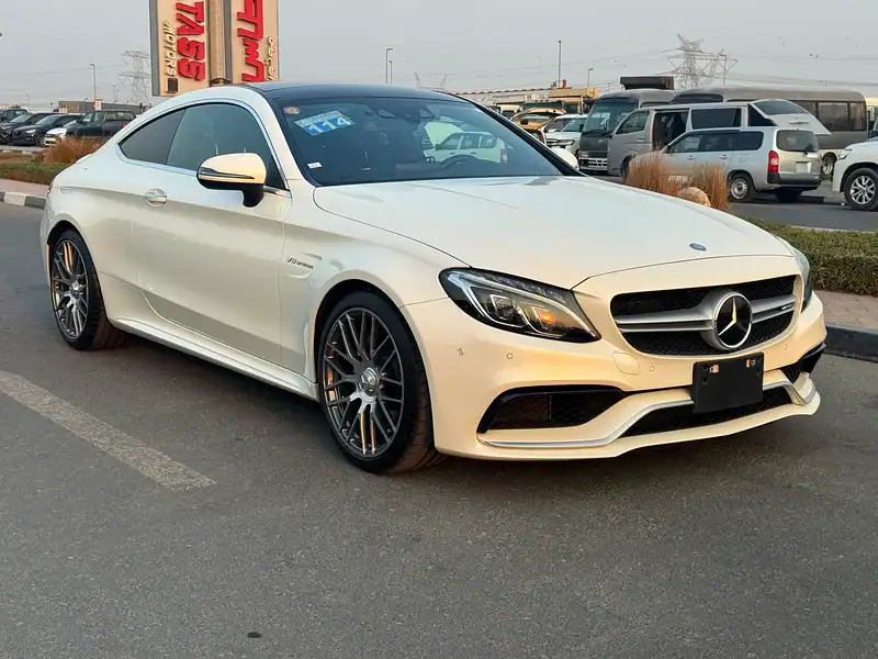 2017 Mercedes-Benz C-Class C63 AMG 8 Cylinders Engine White Black Coupe