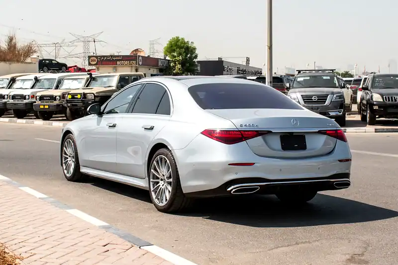 2021 Mercedes-Benz S-Class S 400 4Matic 6 Cylinders Engine Silver Tan Sedan