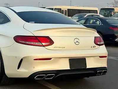 2017 Mercedes-Benz C-Class C63 AMG 8 Cylinders Engine White Black Coupe