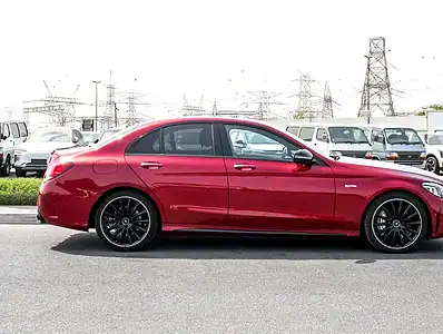 2021 Mercedes-Benz C-Class C43 AMG 6 Cylinder Engine Red Black Sedan