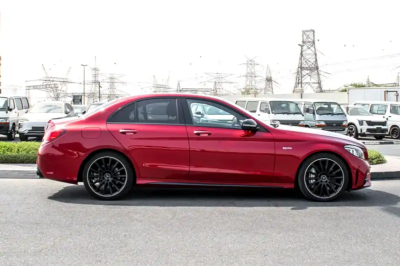 2021 Mercedes-Benz C-Class C43 AMG 6 Cylinder Engine Red Black Sedan
