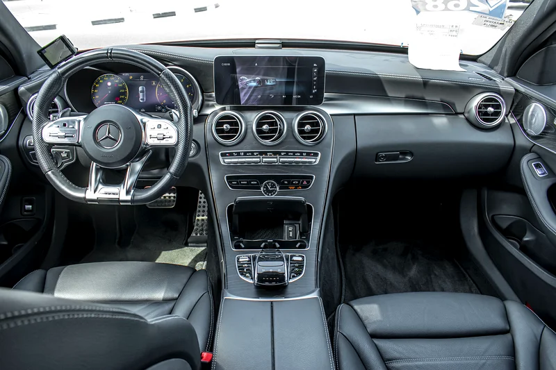 2021 Mercedes-Benz C-Class C43 AMG 6 Cylinder Engine Red Black Sedan