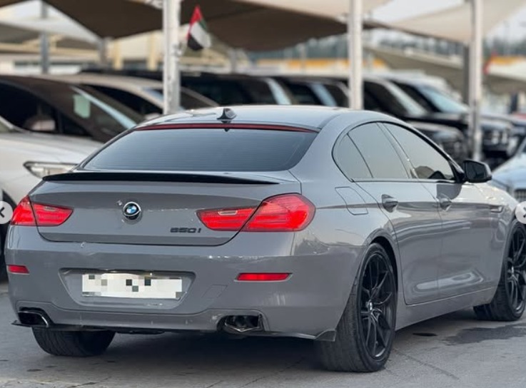 2013 BMW 650i Gran Coupe 4.4L V8 Engine Gulf Spec Full Option Grey Tan