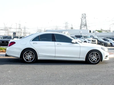 2015 Mercedes-Benz S-Class S 400 h 6 Cylinders Engine Petrol White Brown Sedan