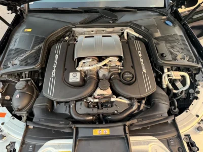 2016 Mercedes-Benz C-Class C 63 S AMG 8 Cylinders Engine Black Red Sedan