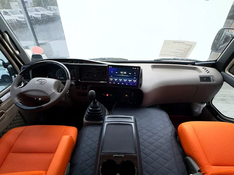 2025 Toyota Coaster Other 6 Cylinders Engine Black Orange Van MT GCC Specs