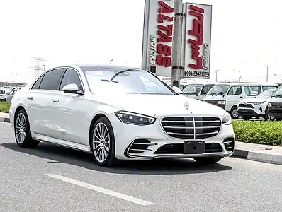 2022 Mercedes-Benz S-Class S 500l 6 Cylinder Engine Petrol White Black Sedan