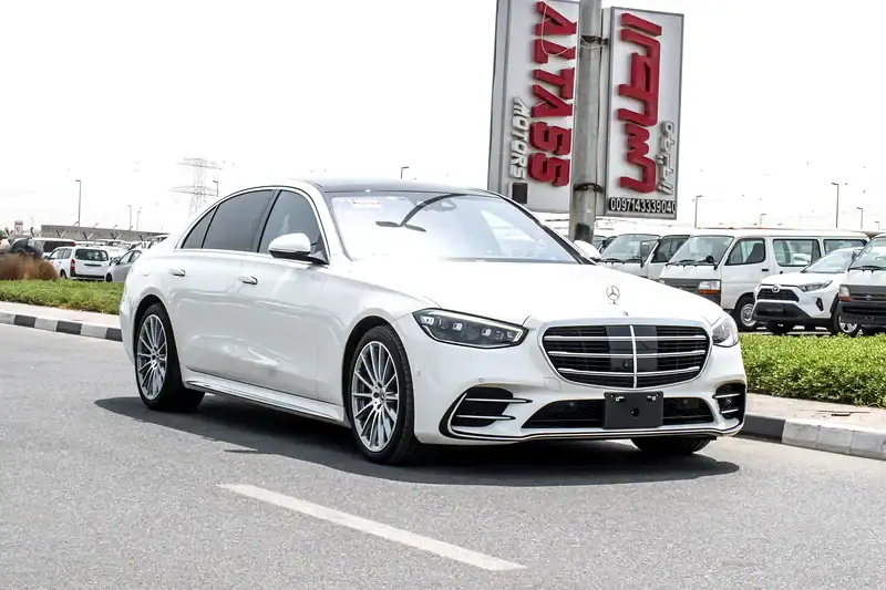 2022 Mercedes-Benz S-Class S 500l 6 Cylinder Engine Petrol White Black Sedan