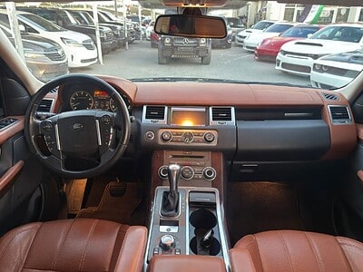 2010 Land Rover Range Rover Sport 8-Cylinder Supercharged Engine Black Orange