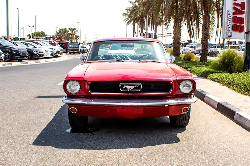 1965 Ford Mustang GT 8 Cylinder Engine Petrol Red Black Coupe