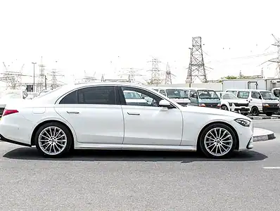 2022 Mercedes-Benz S-Class S 500l 6 Cylinder Engine Petrol White Black Sedan