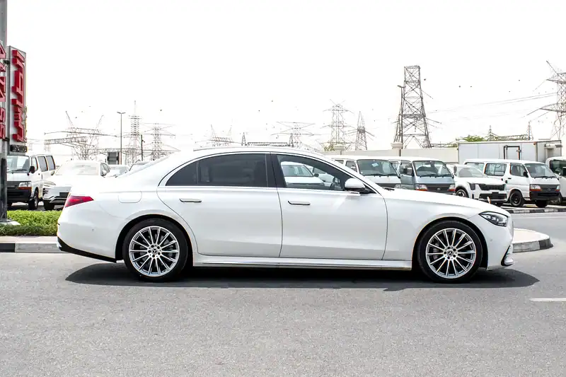 2022 Mercedes-Benz S-Class S 500l 6 Cylinder Engine Petrol White Black Sedan