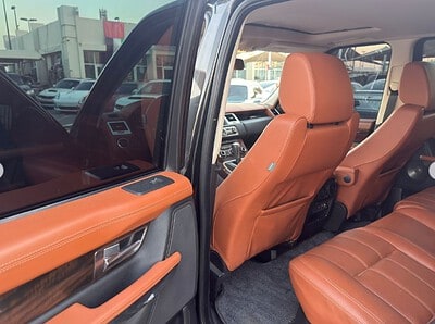 2010 Land Rover Range Rover Sport 8-Cylinder Supercharged Engine Black Orange