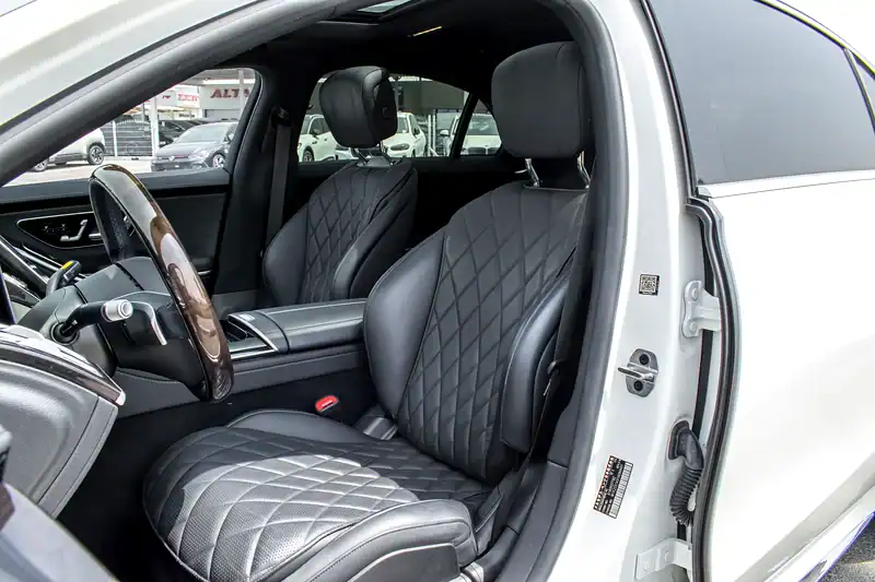 2022 Mercedes-Benz S-Class S 500l 6 Cylinder Engine Petrol White Black Sedan