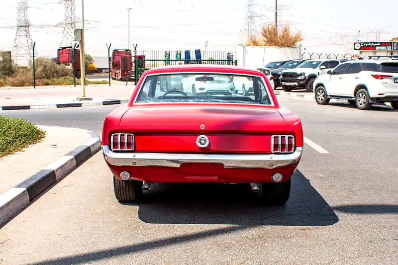 1965 Ford Mustang GT 8 Cylinder Engine Petrol Red Black Coupe