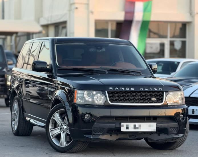 2010 Land Rover Range Rover Sport 8-Cylinder Supercharged Engine Black Orange