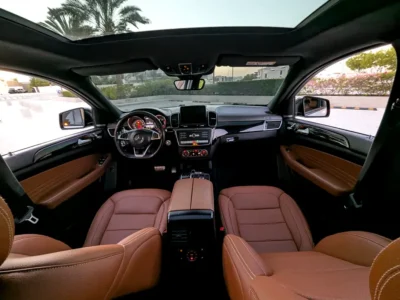 2017 Mercedes-Benz GLE Coupe GLE 43 AMG 6 Cylinders Engine Silver Brown SUV