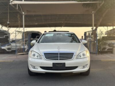 2007 Mercedes-Benz S 350 3.5 liters V6 Engine Petrol White Black Sedan