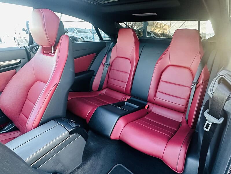 2014 Mercedes-Benz E550 Coupe 4.7-liter twin-turbo V8 Engine Black Red