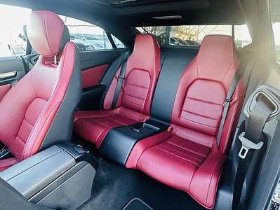 2014 Mercedes-Benz E550 Coupe 4.7-liter twin-turbo V8 Engine Black Red