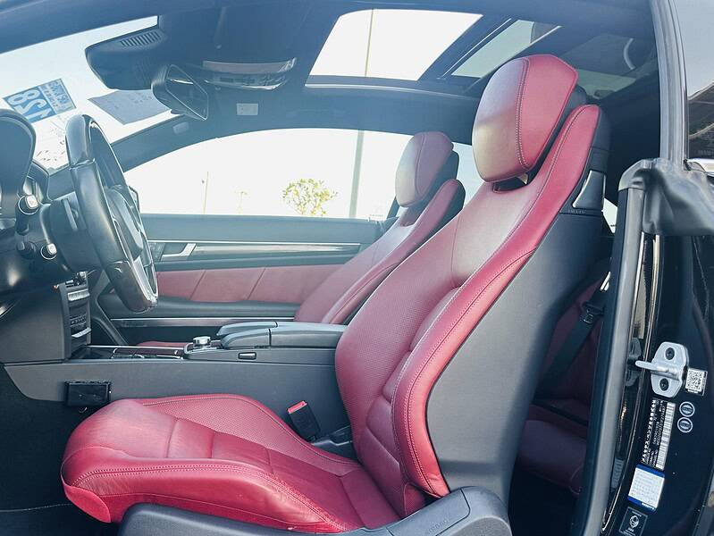 2014 Mercedes-Benz E550 Coupe 4.7-liter twin-turbo V8 Engine Black Red