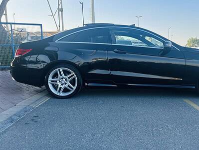 2014 Mercedes-Benz E550 Coupe 4.7-liter twin-turbo V8 Engine Black Red