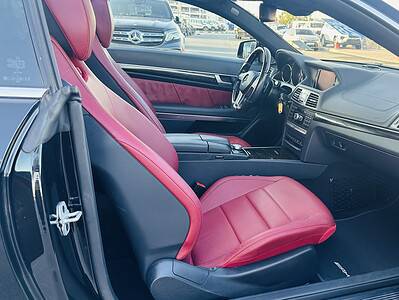 2014 Mercedes-Benz E550 Coupe 4.7-liter twin-turbo V8 Engine Black Red