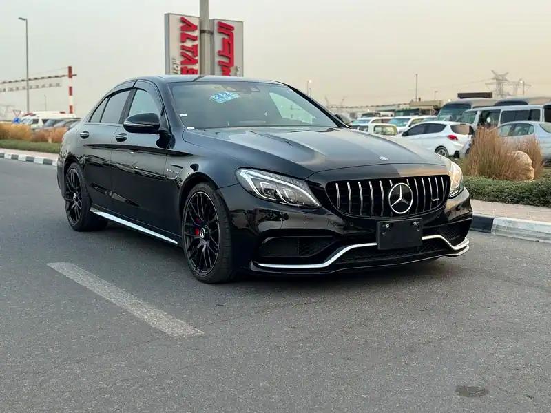 2016 Mercedes-Benz C-Class C 63 S AMG 8 Cylinders Engine Black Red Sedan