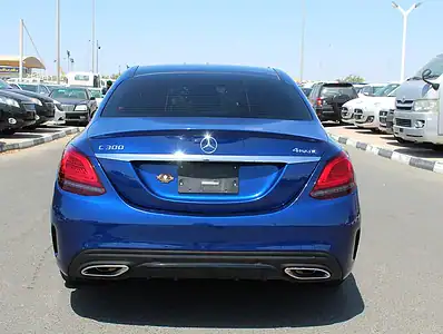 2019 Mercedes-Benz C-Class C300 Luxury 4 Cylinders Engine Blue Tan Sedan