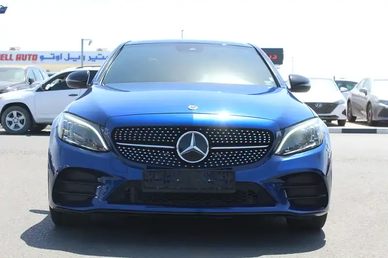 2019 Mercedes-Benz C-Class C300 Luxury 4 Cylinders Engine Blue Tan Sedan