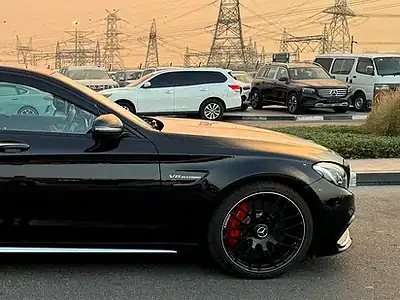 2016 Mercedes-Benz C-Class C 63 S AMG 8 Cylinders Engine Black Red Sedan