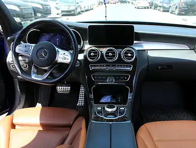 2019 Mercedes-Benz C-Class C300 Luxury 4 Cylinders Engine Blue Tan Sedan