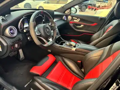 2016 Mercedes-Benz C-Class C 63 S AMG 8 Cylinders Engine Black Red Sedan