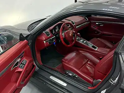 2014 Porsche Cayman S 6 Cylinders Engine Grey Red Coupe GCC Specs