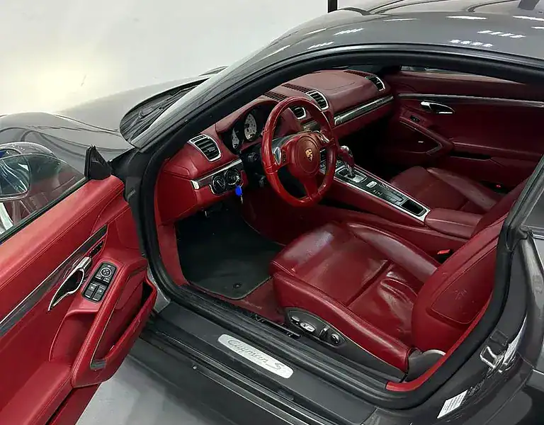 2014 Porsche Cayman S 6 Cylinders Engine Grey Red Coupe GCC Specs