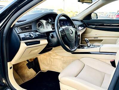 2010 BMW ActiveHybrid 7 twin-turbo V8 Engine Petrol Black Beige Sedan