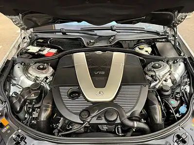 2012 Mercedes-Benz S-Class S 600L 12 Cylinder Engine Silver Black Sedan