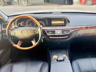 2007 Mercedes-Benz S 350 3.5 liters V6 Engine Petrol White Black Sedan