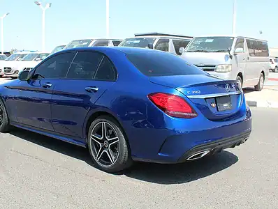 2019 Mercedes-Benz C-Class C300 Luxury 4 Cylinders Engine Blue Tan Sedan