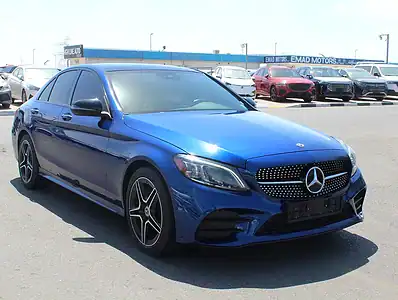 2019 Mercedes-Benz C-Class C300 Luxury 4 Cylinders Engine Blue Tan Sedan