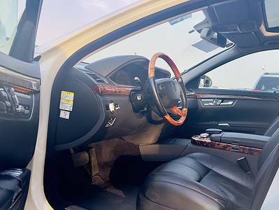 2007 Mercedes-Benz S 350 3.5 liters V6 Engine Petrol White Black Sedan