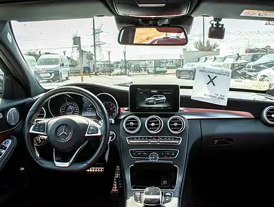2016 Mercedes-Benz C-Class C450 4MATIC 6 Cylinder Engine White Red Wagon