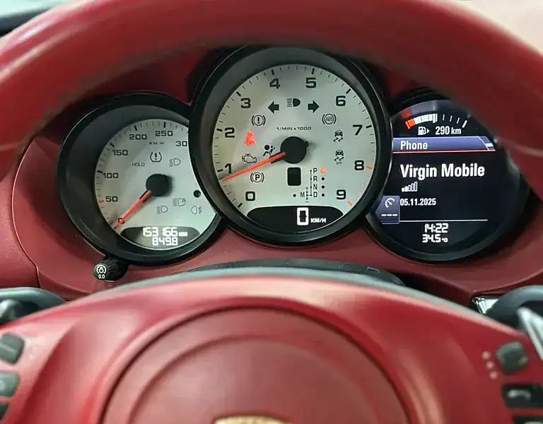 2014 Porsche Cayman S 6 Cylinders Engine Grey Red Coupe GCC Specs