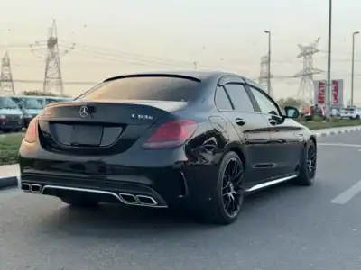 2016 Mercedes-Benz C-Class C 63 S AMG 8 Cylinders Engine Black Red Sedan